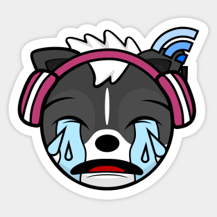 Crying Melody Skunk Sticker